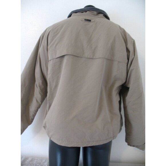 MENS Columbia Khaki Jacket Coat, Size L,  go by measurement - Picture 10 of 11